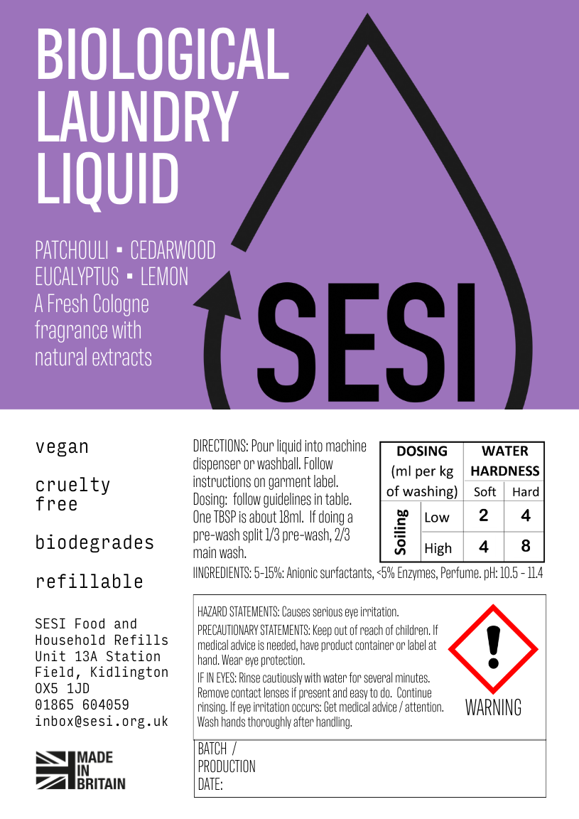 Laundry Liquid Bio Refill
