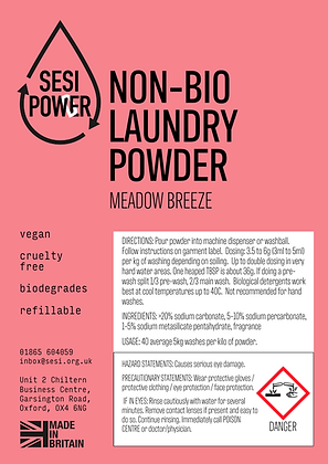 Laundry Powder Non Bio Refill